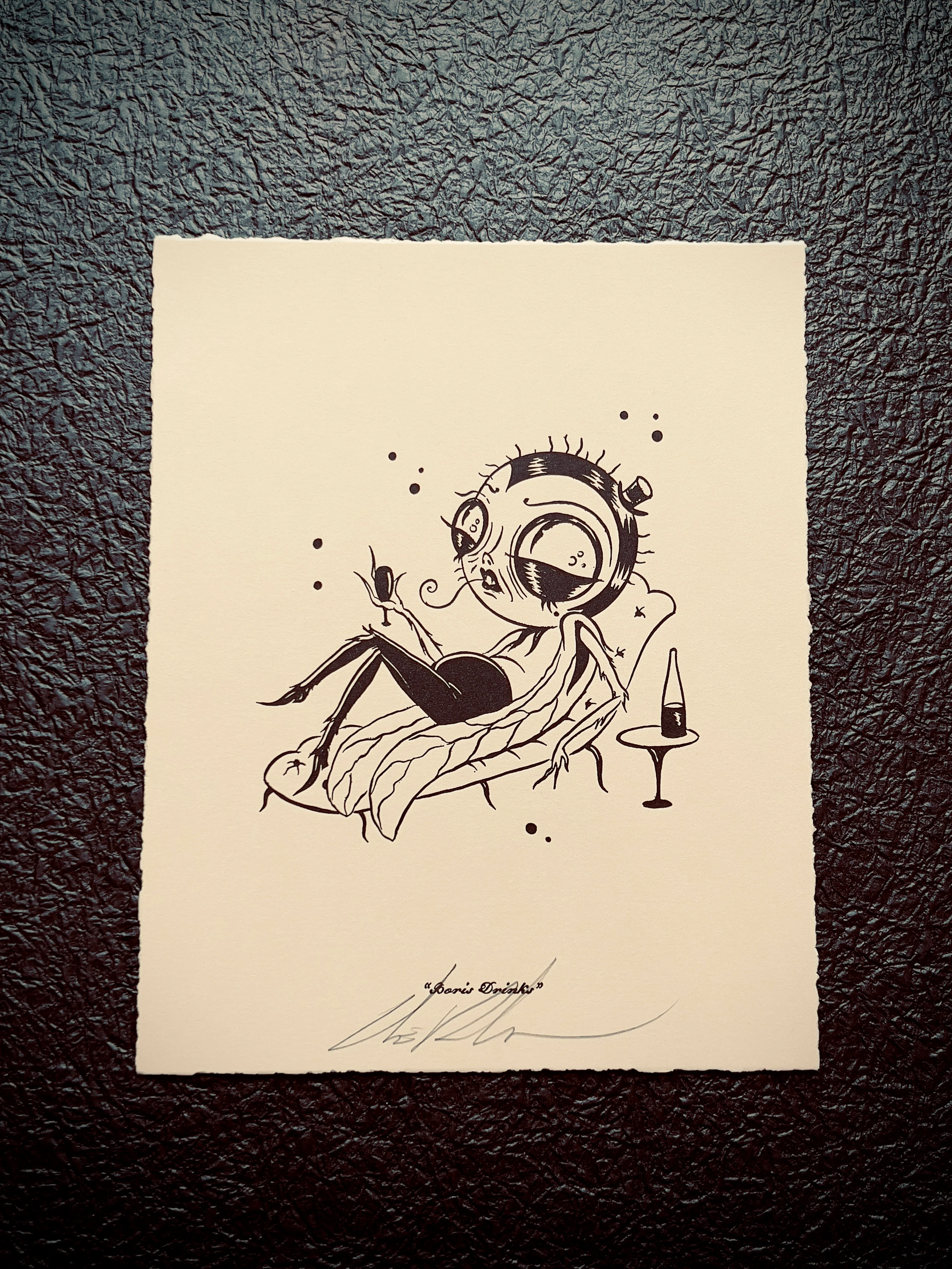 Boris Drinks, by Camille Rose Garcia