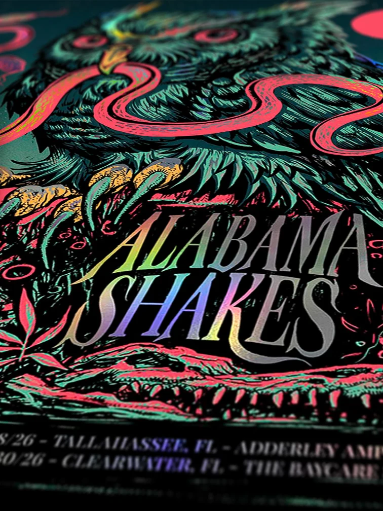 Alabama Shakes Pink Var on Foil AP Leg-2, by Munk One thumbnail 2