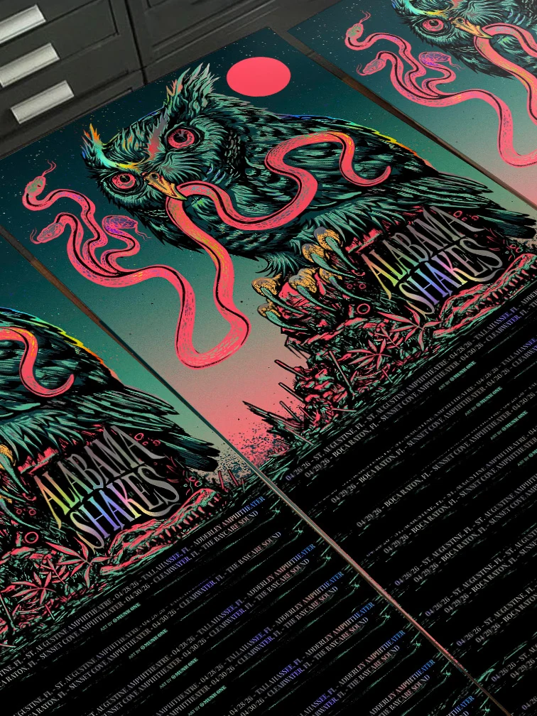 Alabama Shakes Pink Var on Foil AP Leg-2, by Munk One thumbnail 3