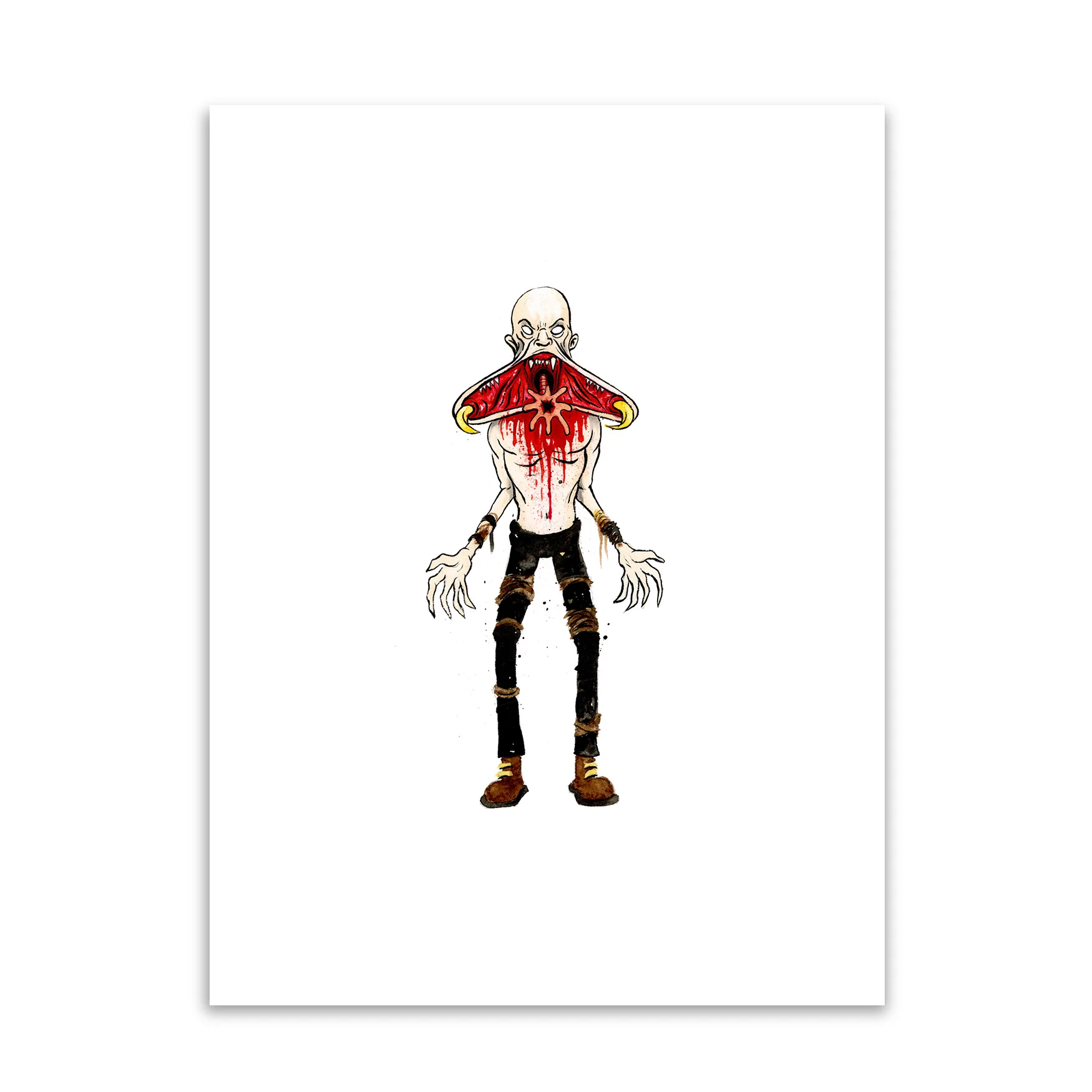 Eli Original Art, by Alex Pardee thumbnail 2