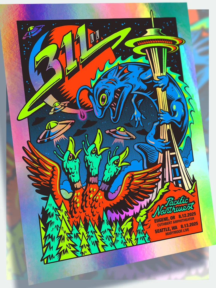 311 Pacific Northwest AP Rainbow Foil, by DOZERGIRL