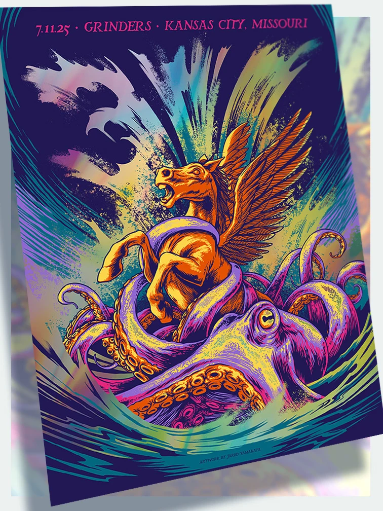 311 Kansas City Purple Variant Rainbow Foil AP, by Jared Yamahata thumbnail 2