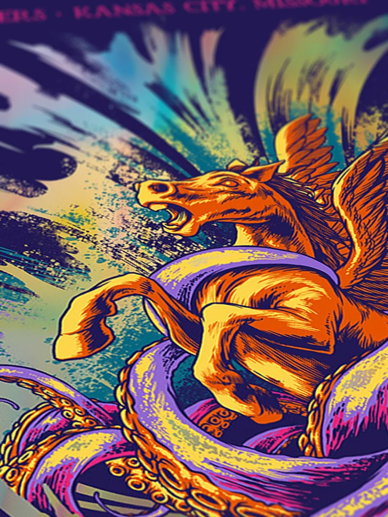 311 Kansas City Purple Variant Rainbow Foil AP, by Jared Yamahata thumbnail 3