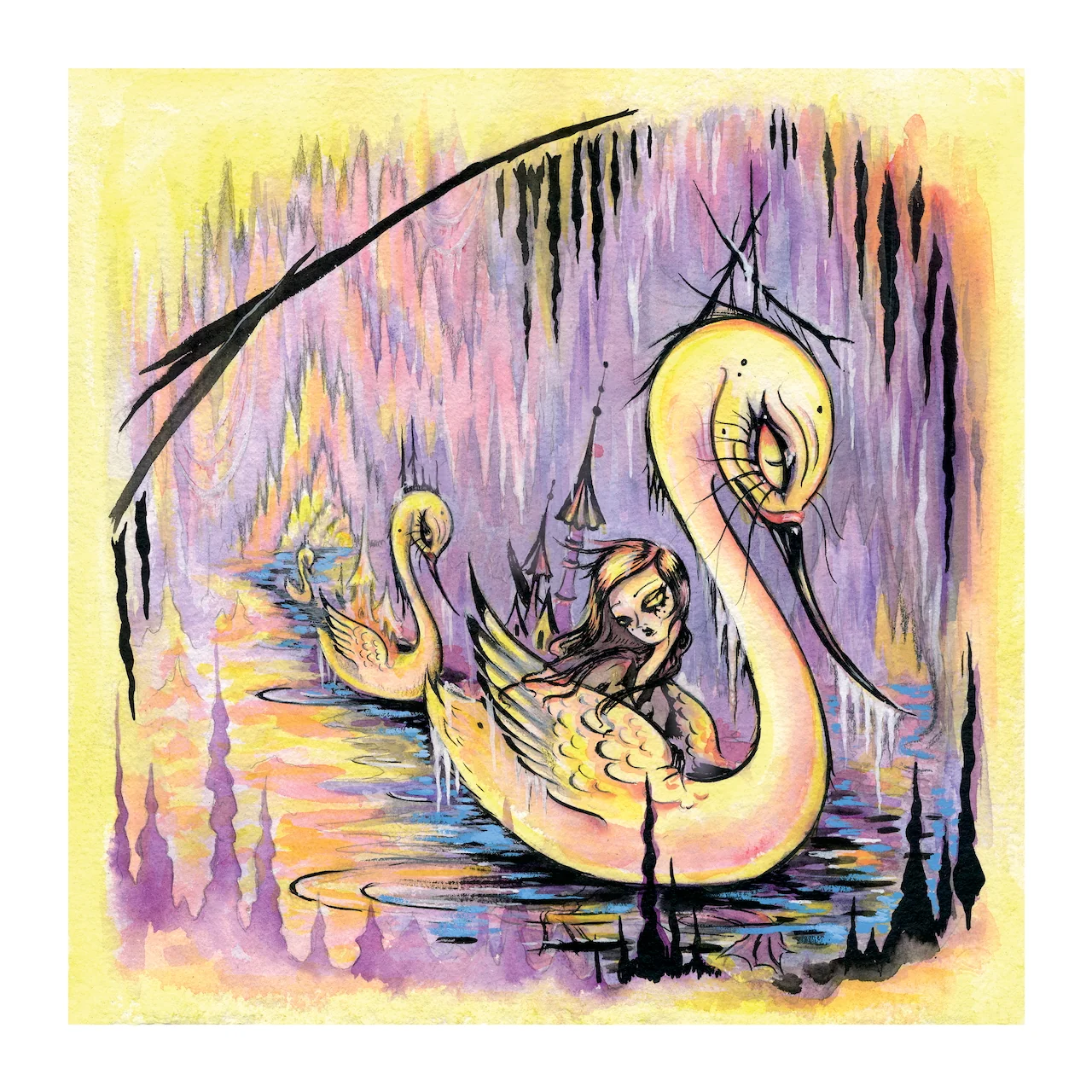 The Refuge of Dreaming Swans, by Camille Rose Garcia thumbnail 2