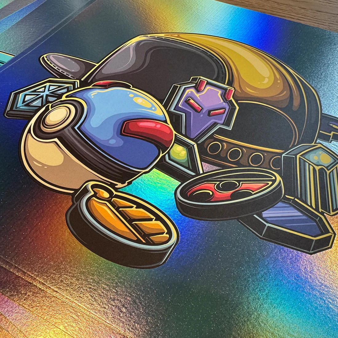 Never Give Up Until It's Over! - Foil Variant, by Dan Mumford thumbnail 2