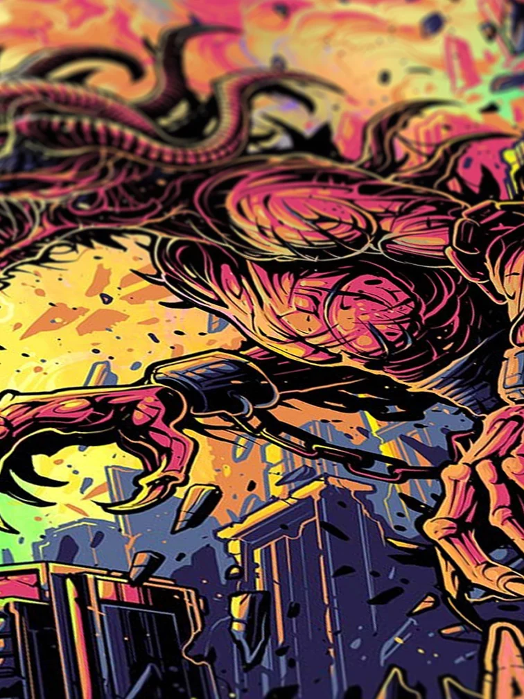 Avenged Sevenfold Phoenix Variant Rainbow Foil AP, by Dan Mumford thumbnail 3