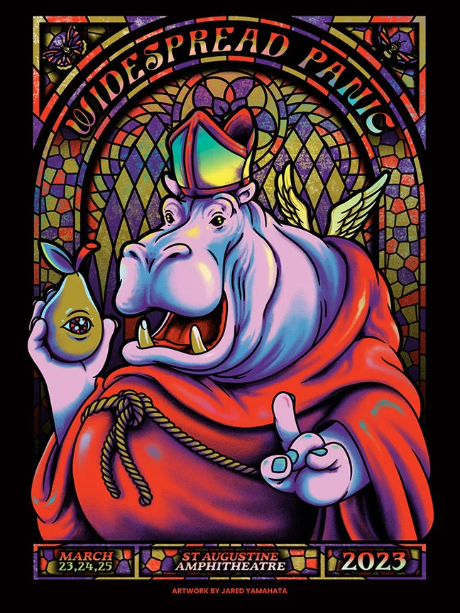Widespread Panic Florida Rainbow Foil AP, by Jared Yamahata