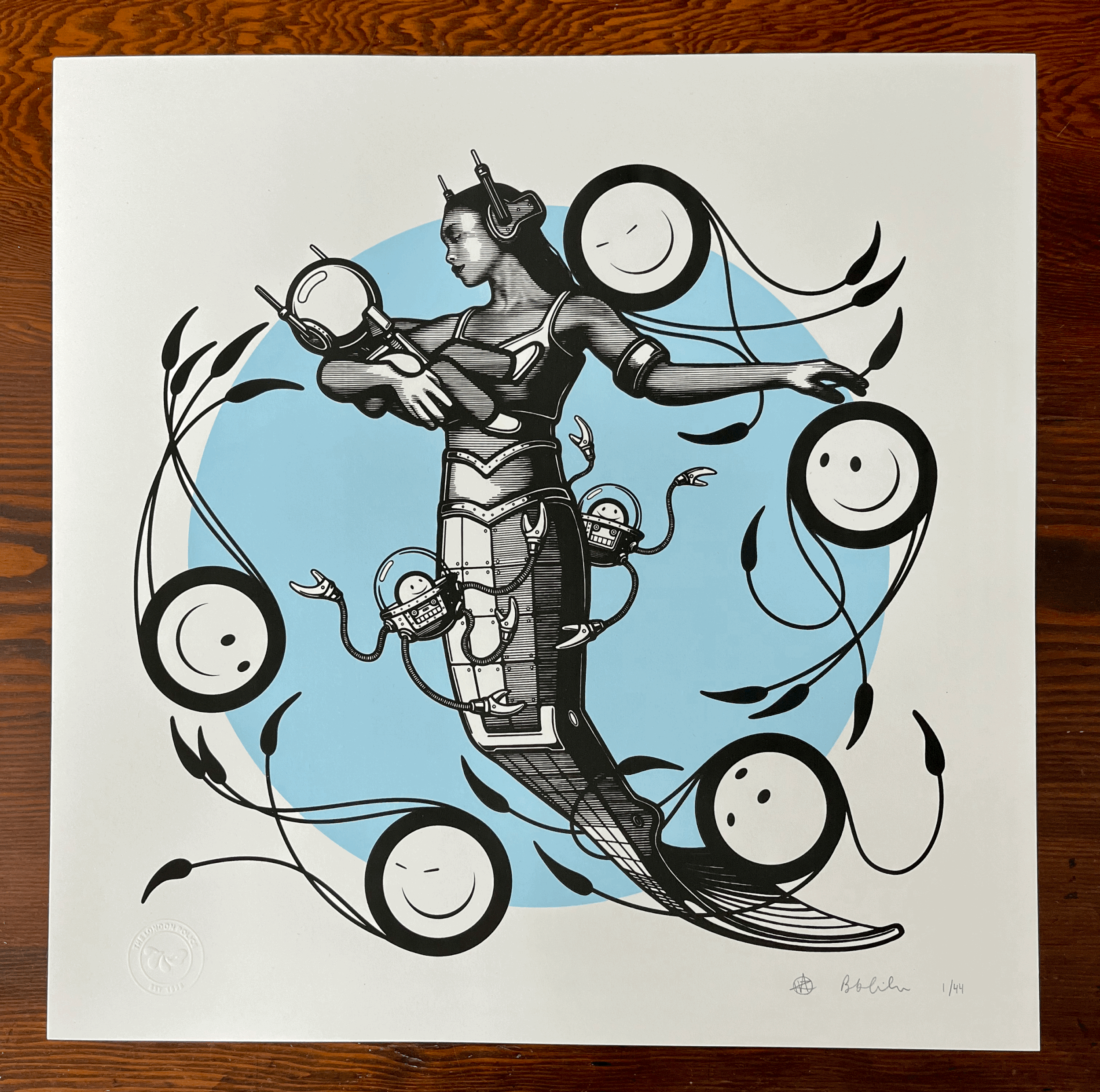 Mechanical Mermaid Swims With Squillads Xl, by The London Police, 2024
