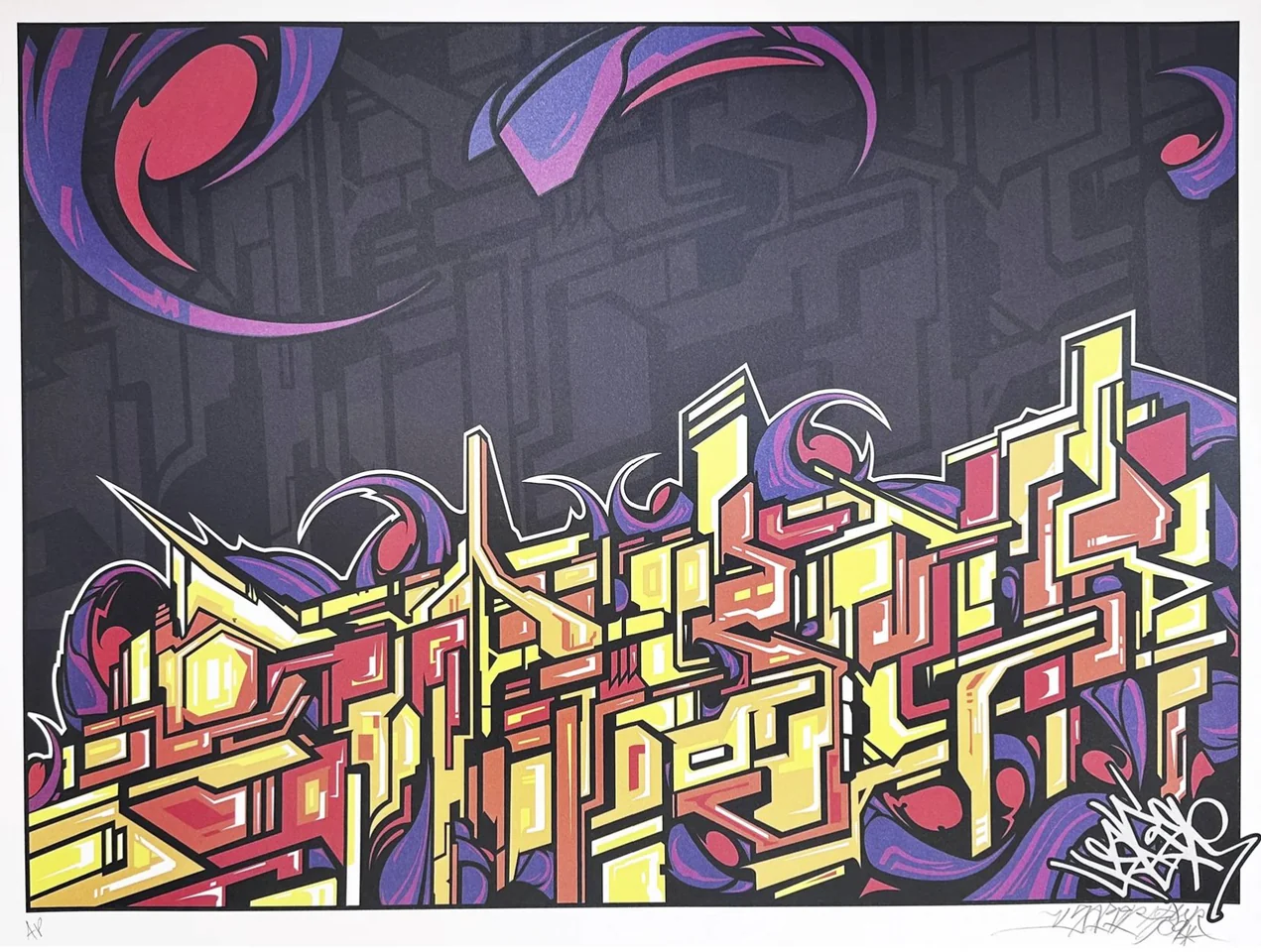 Untitled Graffiti Future Throw, by Saber, 2009