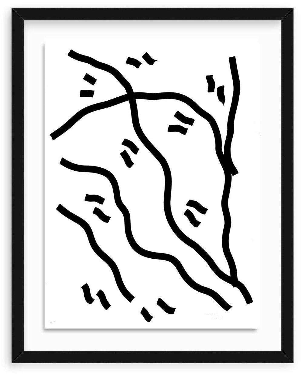 Five (Lithograph), by Shantell Martin, 2015