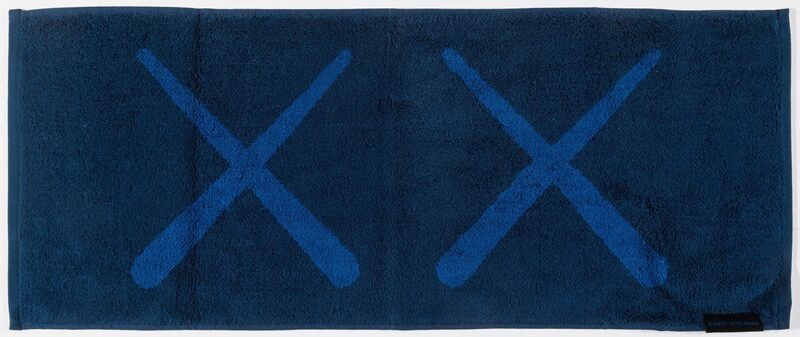 Holiday Towel (Navy), by Kaws, 2018
