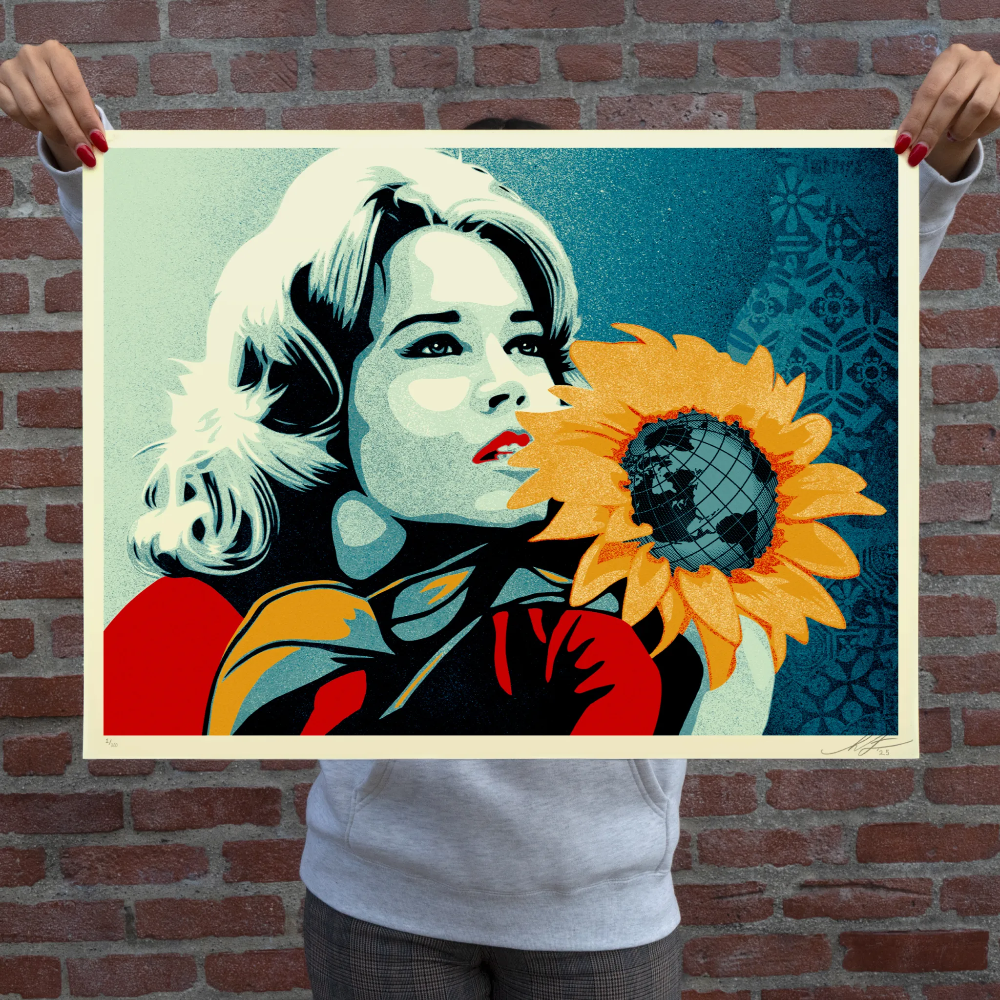 Earth Emissary (Jane Fonda), by Shepard Fairey, 2025 thumbnail 2