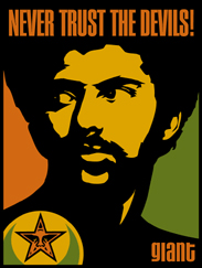 Trust Devils, by Shepard Fairey, 1998