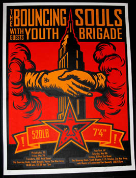 The Bouncing Souls 1999, by Shepard Fairey, 1999