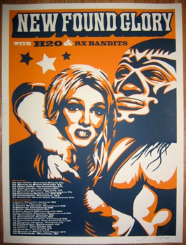 New Found Glory, by Shepard Fairey, 2000