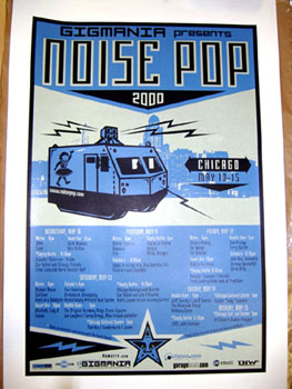 Noise Pop Chicago, by Shepard Fairey, 2000