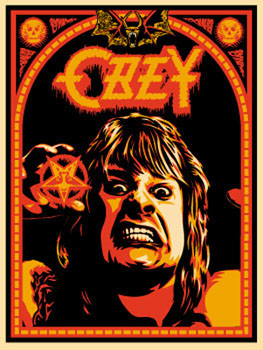 Ozzy, by Shepard Fairey, 2001