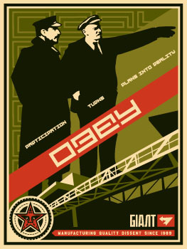 Metropolis, by Shepard Fairey, 2001