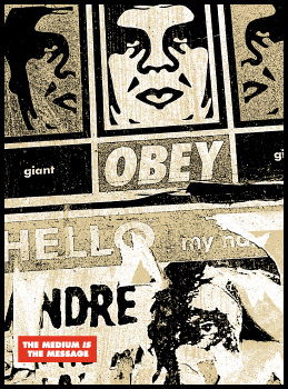 Hello Scuzz, by Shepard Fairey, 2000