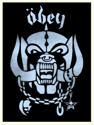 Motorhead Silver, by Shepard Fairey, 2002