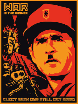 Bush Gore Poster, by Shepard Fairey, 2003
