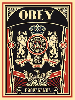 Obey Lions, by Shepard Fairey, 2004