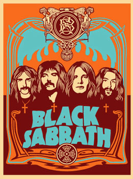 Black Sabbath Orange, by Shepard Fairey, 2005