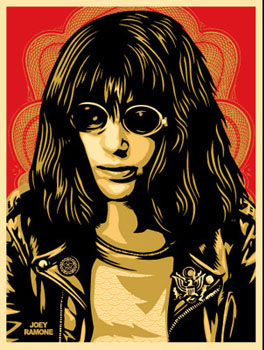 Joey Ramone Red, by Shepard Fairey, 2005