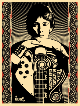 This Machine Kills Fascists, by Shepard Fairey, 2007