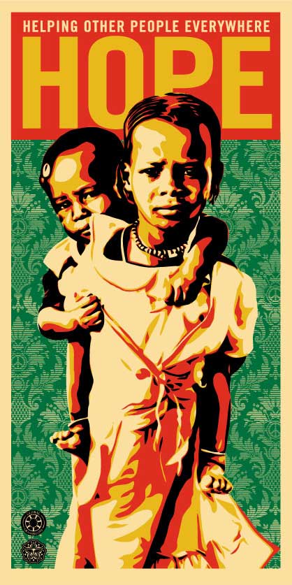Hope For Darfur, by Shepard Fairey, 2007