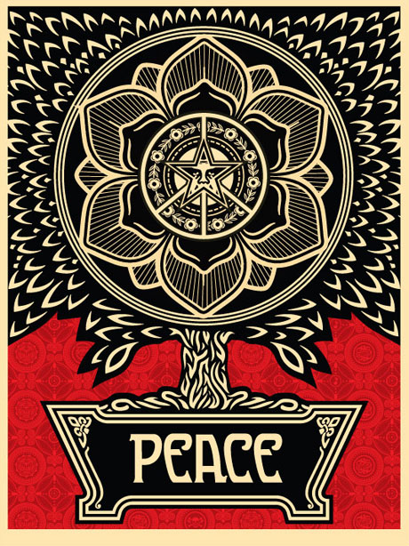 Peace Tree, by Shepard Fairey, 2007