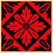 Floral Pattern 2, by Shepard Fairey, 2006