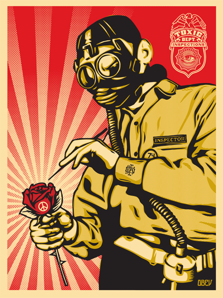 Toxicity Inspector, by Shepard Fairey, 2007
