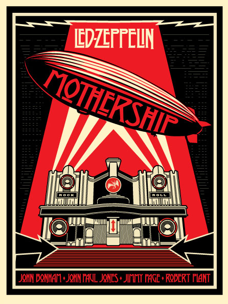 Zeppelin Mothership, by Shepard Fairey, 2007