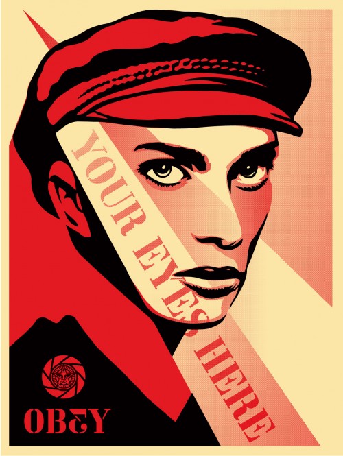 Your Eyes Here, by Shepard Fairey, 2010