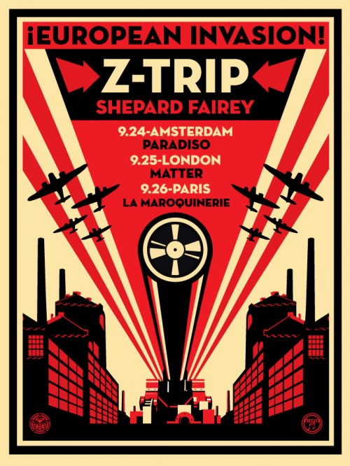European Invasion Z Trip, by Shepard Fairey, 2009