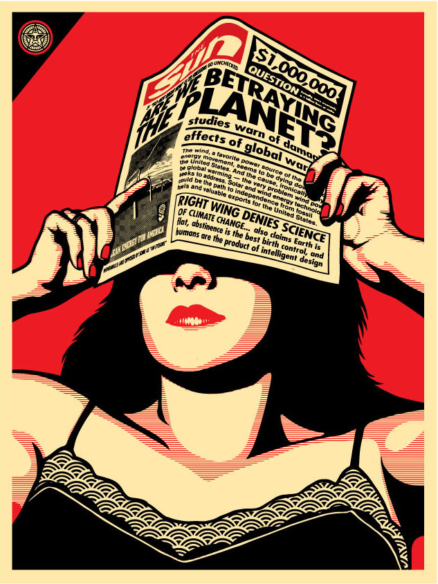 Global Warning, by Shepard Fairey, 2009
