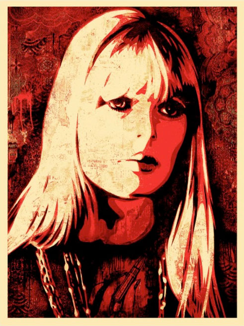 Nico Canvas Print, by Shepard Fairey, 2010