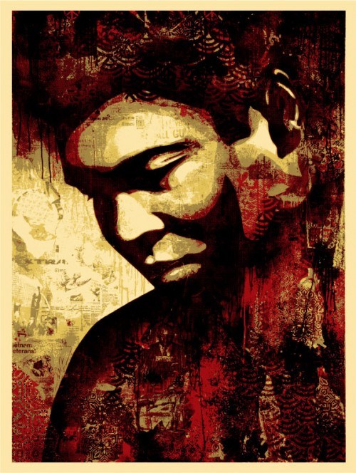 Ali Canvas Print, by Shepard Fairey, 2010