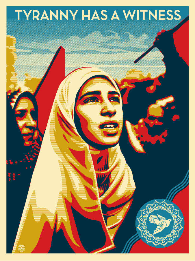Tyranny Has A Witness, by Shepard Fairey, 2011
