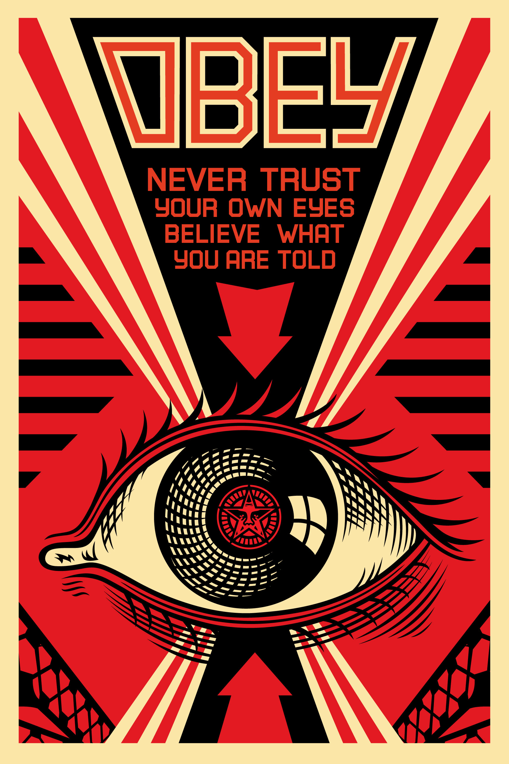 Obey Eye Offset Poster, by Shepard Fairey, 2011