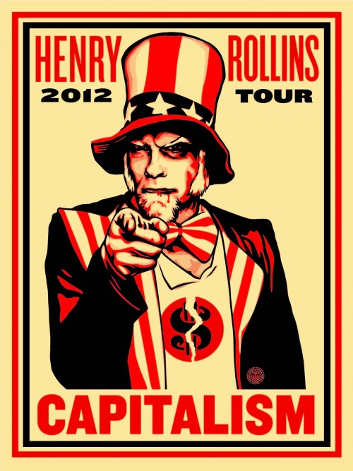 Rollins Capitalism, by Shepard Fairey, 2012