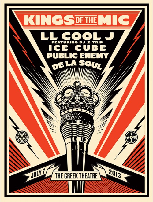 Kings Of The Mic, by Shepard Fairey, 2013