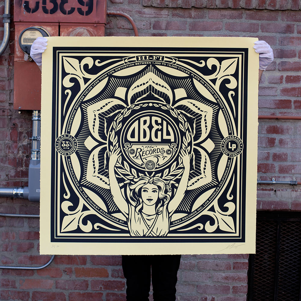 Lotus Womam Large Format Serigraph, by Shepard Fairey, 2014