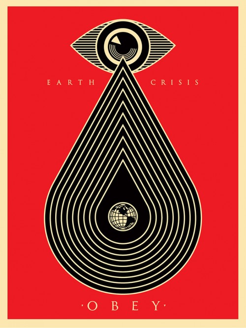 Earth Crisis Red, by Shepard Fairey, 2014