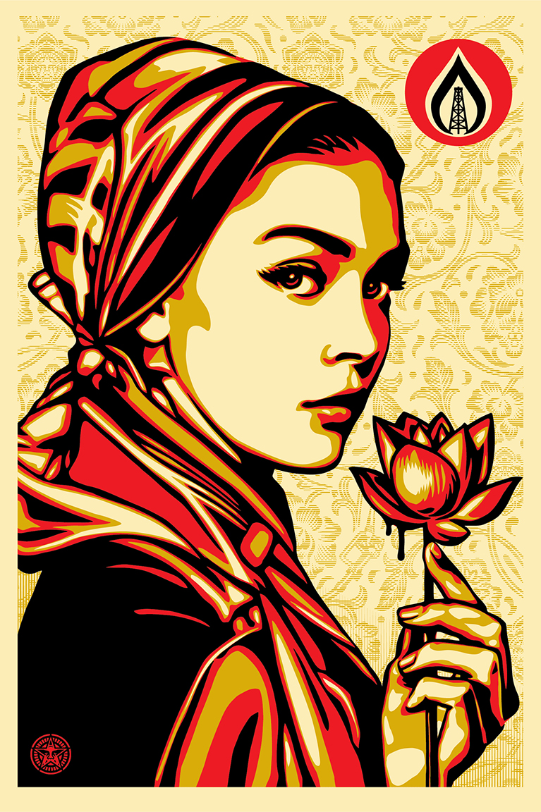 Natural Springs Offset Poster, by Shepard Fairey, 2016