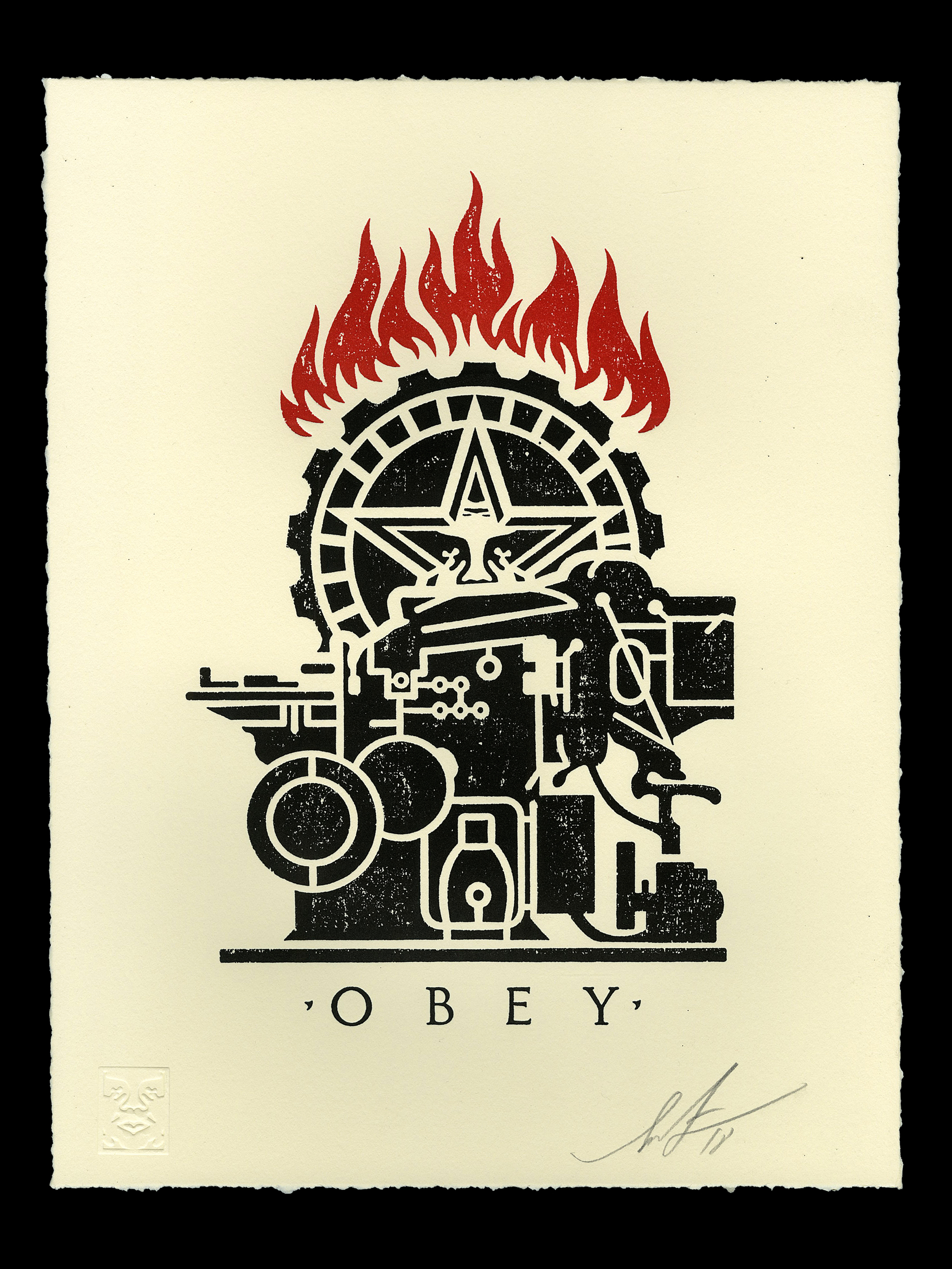 Obey Printing Press, by Shepard Fairey, 2018