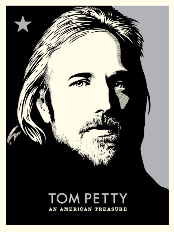 Tom Petty: An American Treasure, by Shepard Fairey, 2018