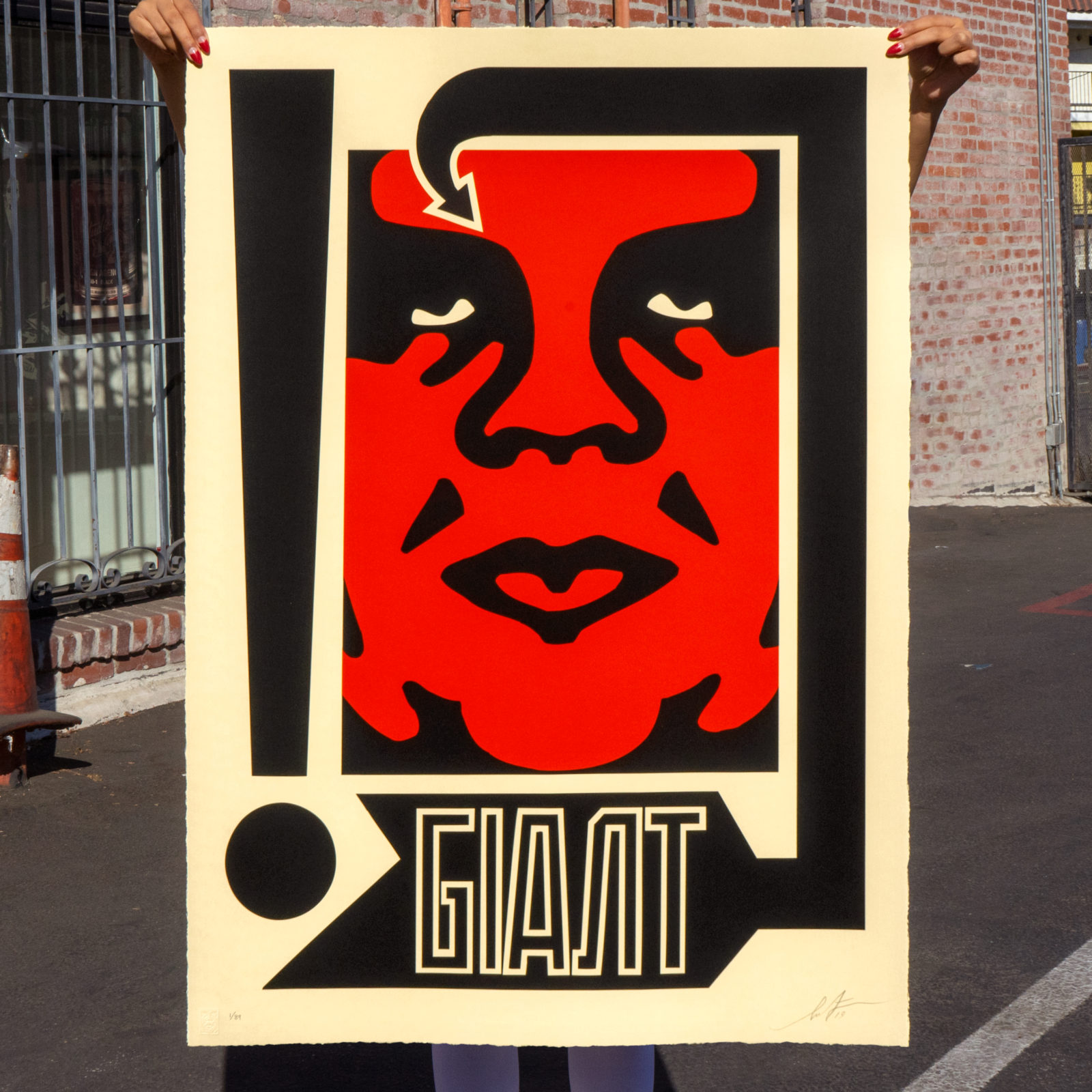Exclamation Large Format Serigraph, by Shepard Fairey, 2019