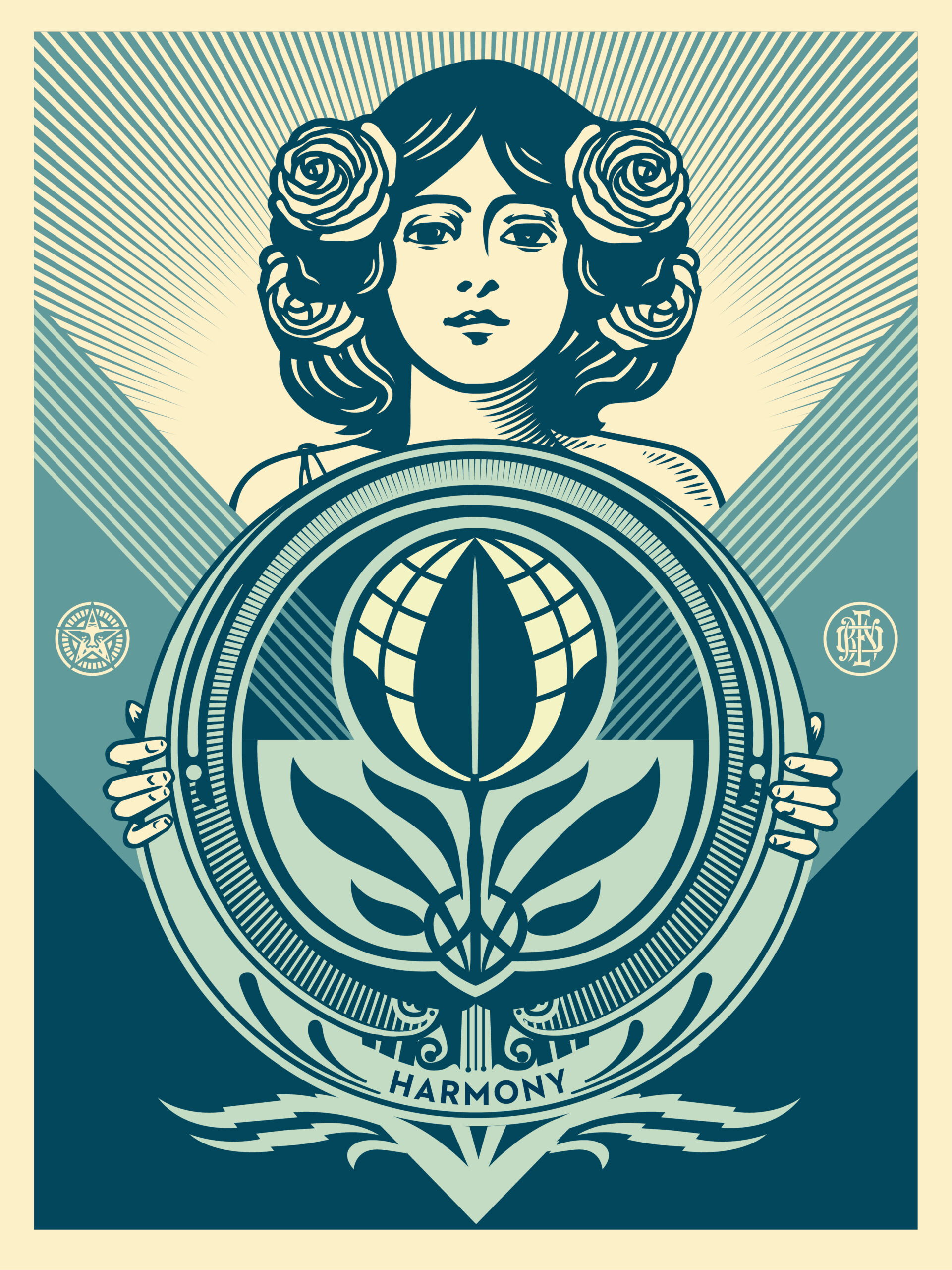 Protect Biodiversity-cultivate Harmony, by Shepard Fairey, 2021